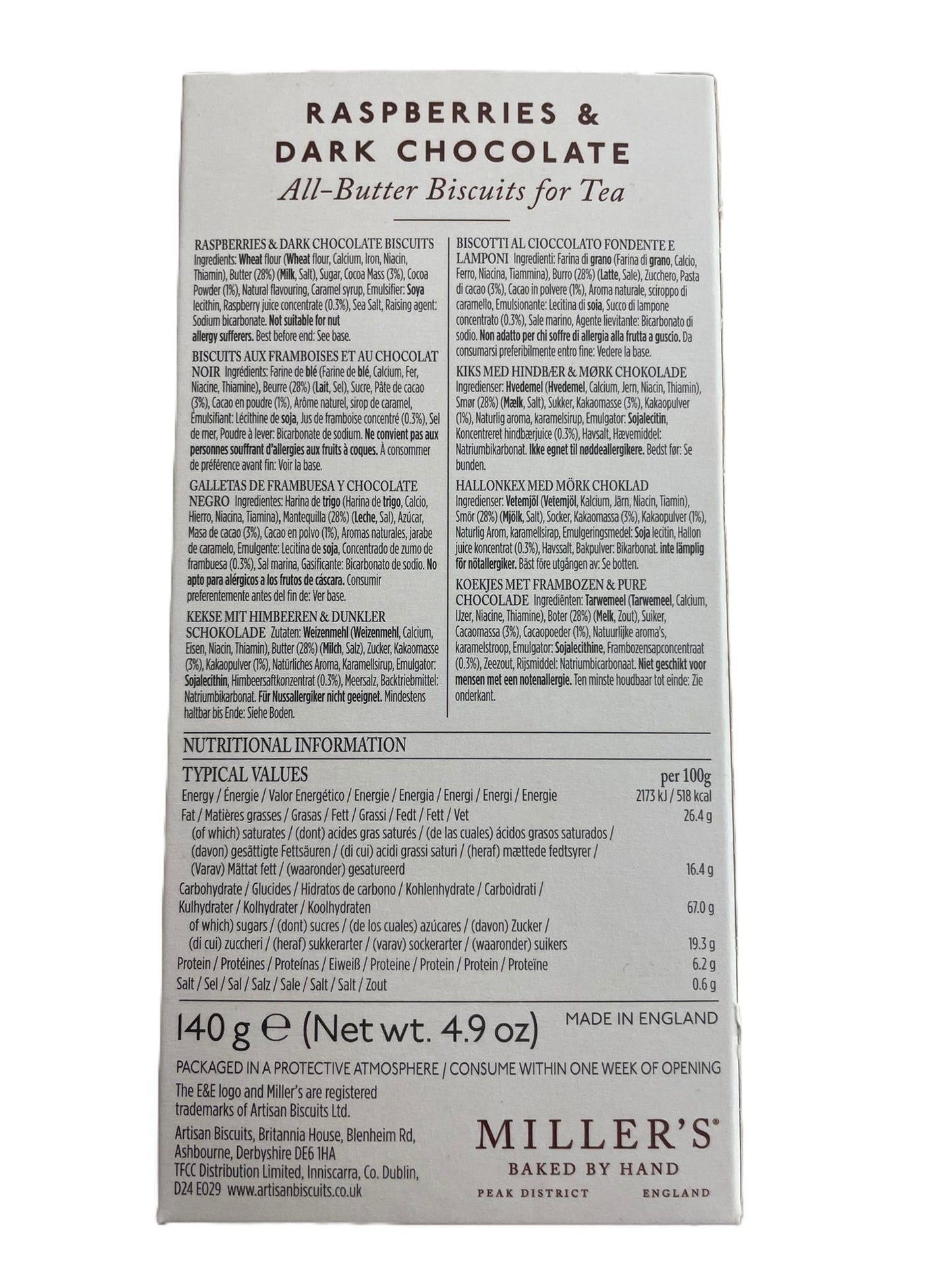 Epicerie & Thé | Biscuit framboise et chocolat noir