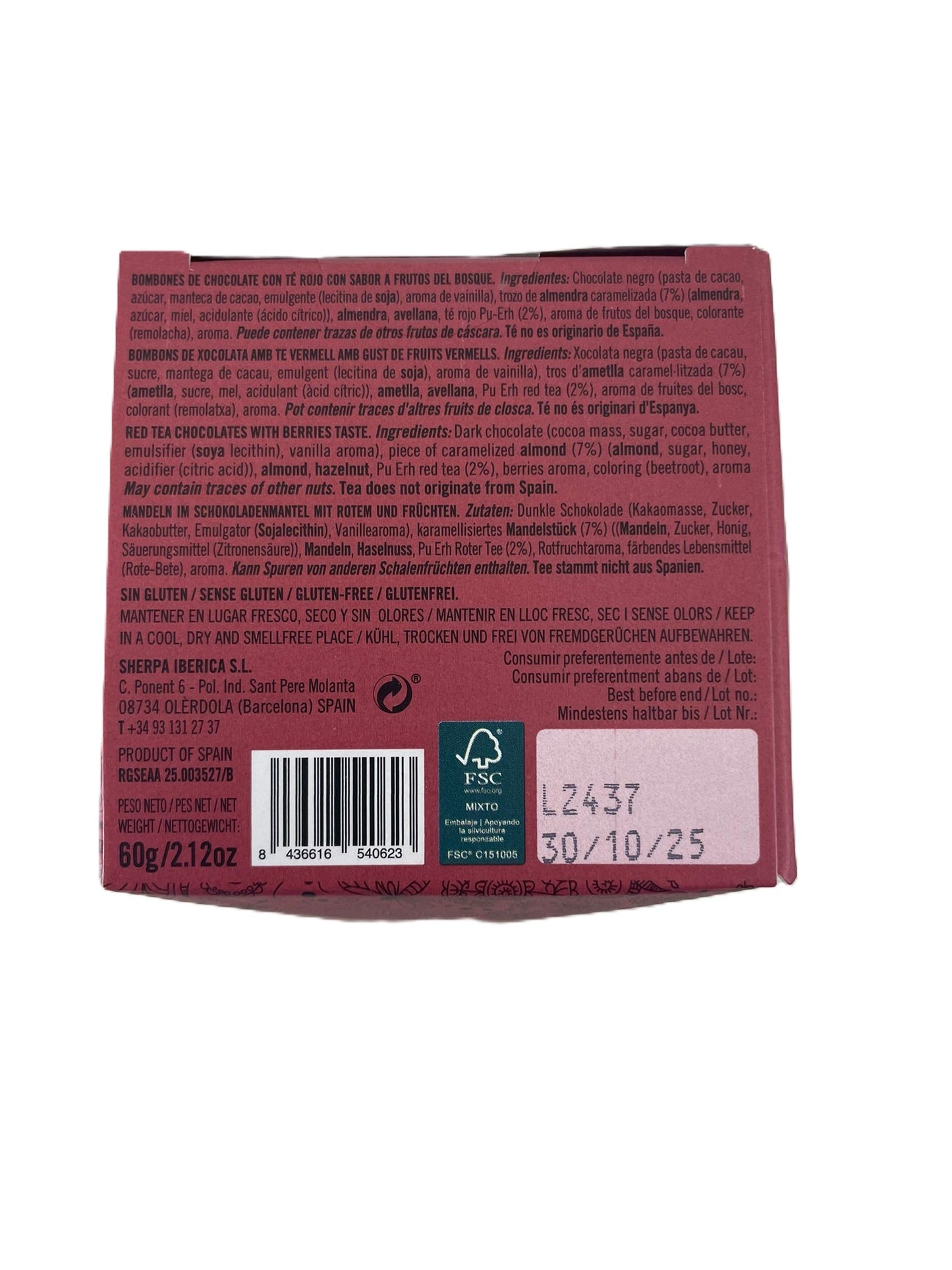 Epicerie & thé | Parilne Chocolat, Pu'er & fruits rouges